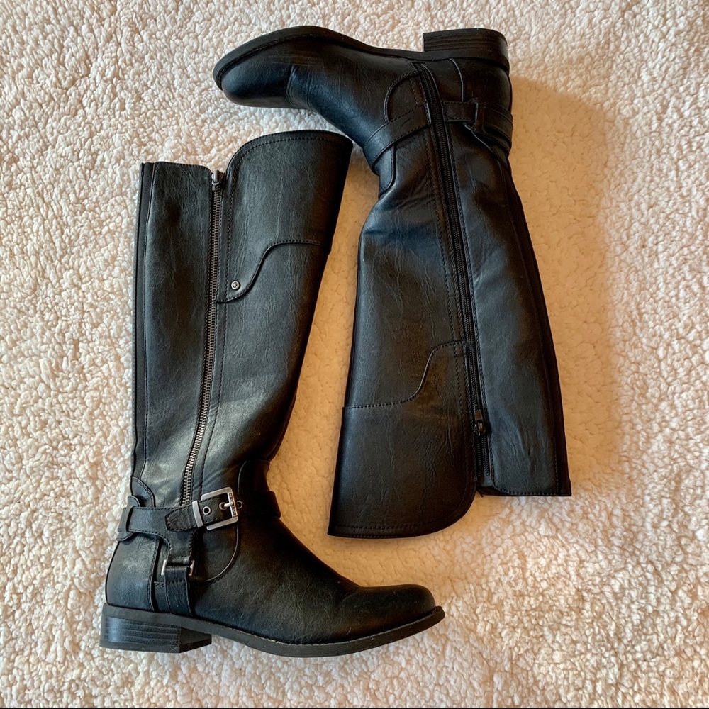 Knee high riding boots